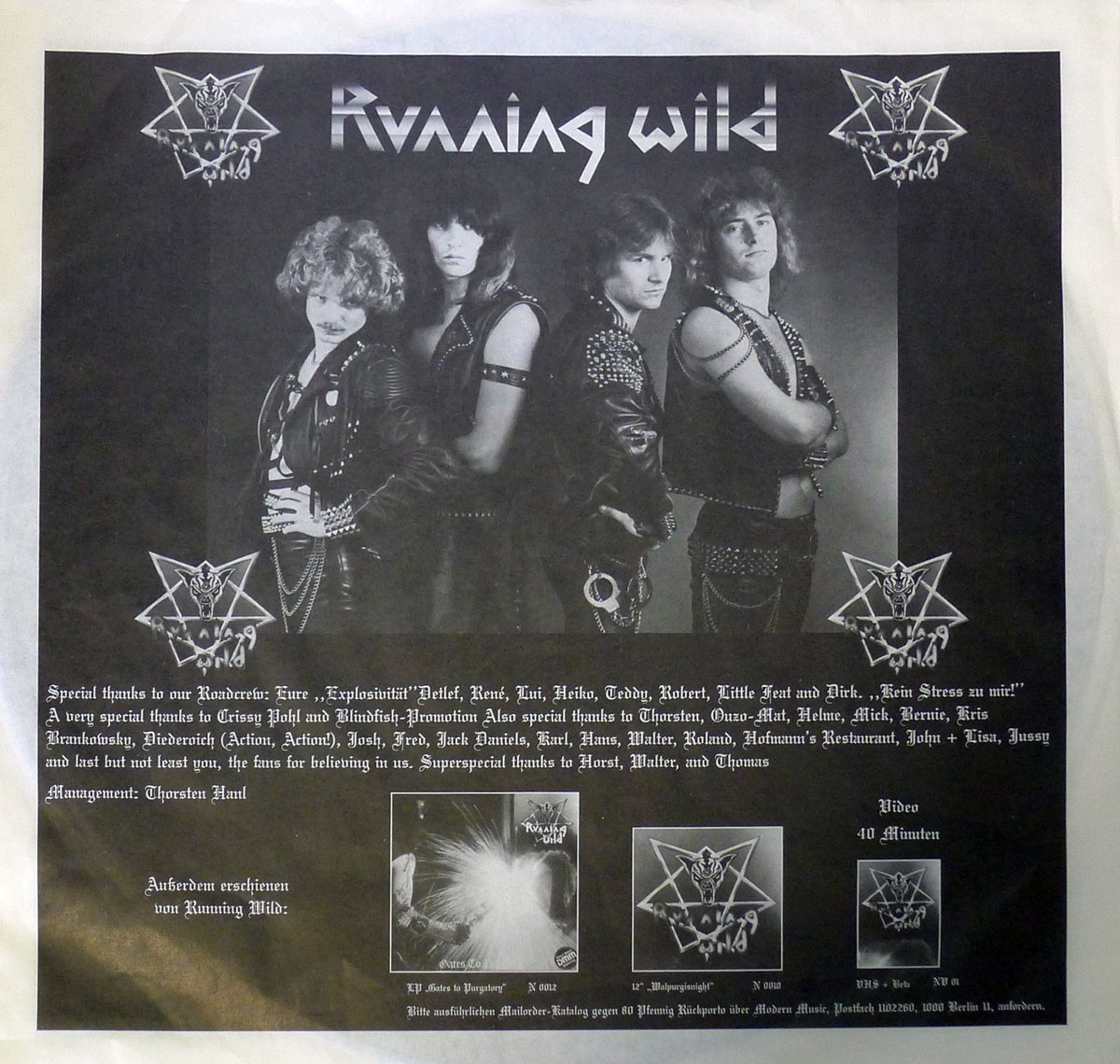 High Resolution Photos of running wild branded exiled 